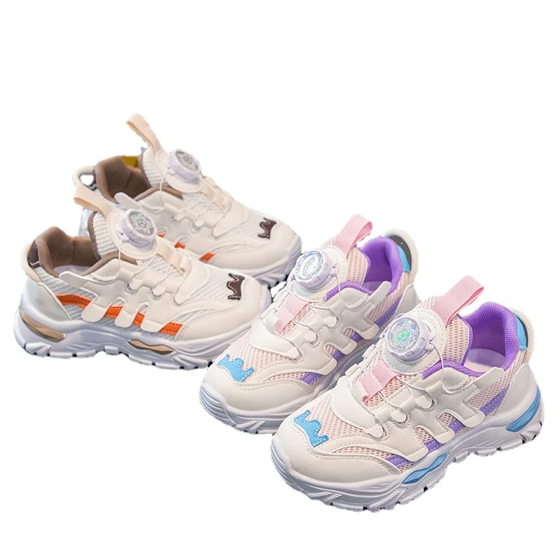 

MODX Summer Teenage Boys Girls Sneaker Mesh Breathable Running Shoes For Girls Purple Orange Walking Shoes Kids School Sneaker