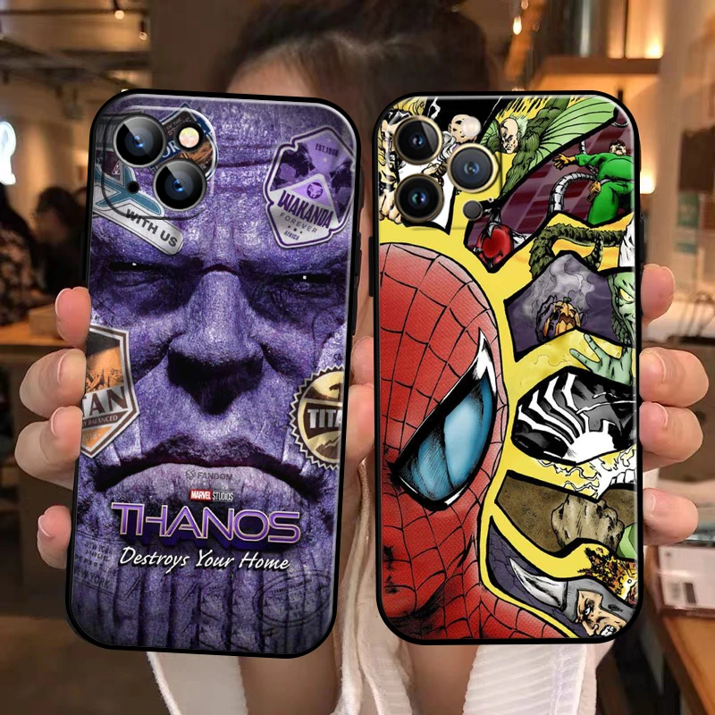 

Venom Iron Man Spiderman For Apple iPhone 13 12 11 Pro Max 13 12 Mini 5 5s 6 6S 7 8 Plus SE2020 X XR XS Max Phone Case
