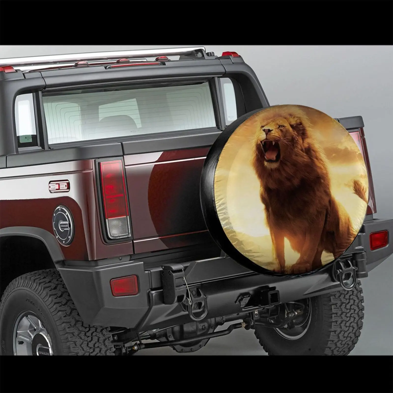 

3D Printing Spare Tire Cover Custom Print Tire Accessories Lion Tiger Animal Universal Fits Most Cars Tire Protector Wheel Cover