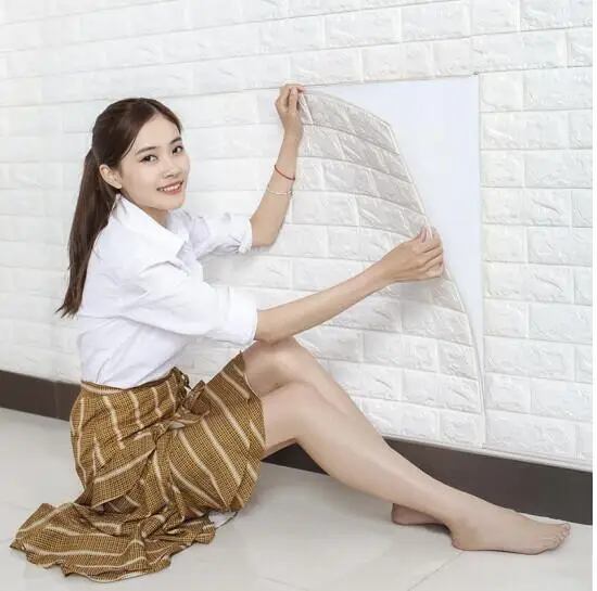 

10 м непрерывный самоклеящийся водонепроницаемый фон для телевизора кирпичные обои 3D наклейки на стену для гостиной обои роспись домашний декор