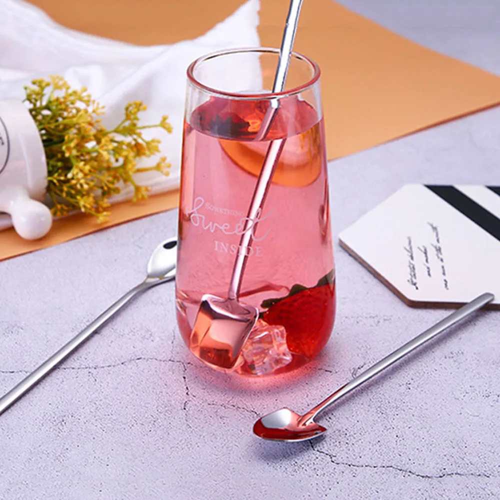 

Drinking Ice Cream Tableware Long Handle Drinking Flatware Kitchen Flatware Dinnerware Coffee Spoon Spoon Dinner Spoons