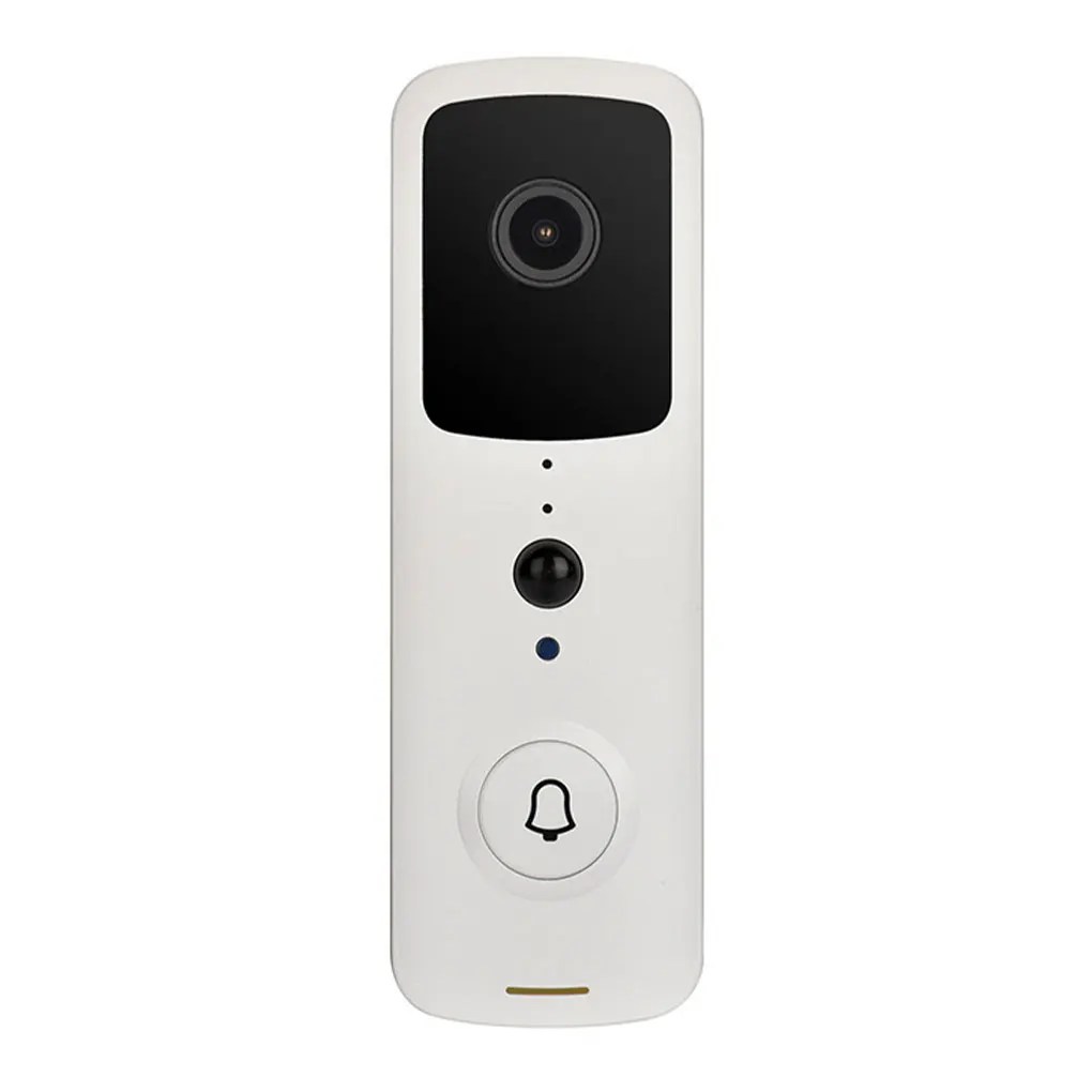 

Smart Video Doorbell WiFi Battery Powered Remote Control Message Push Home Security Wireless Door Bell Camera White