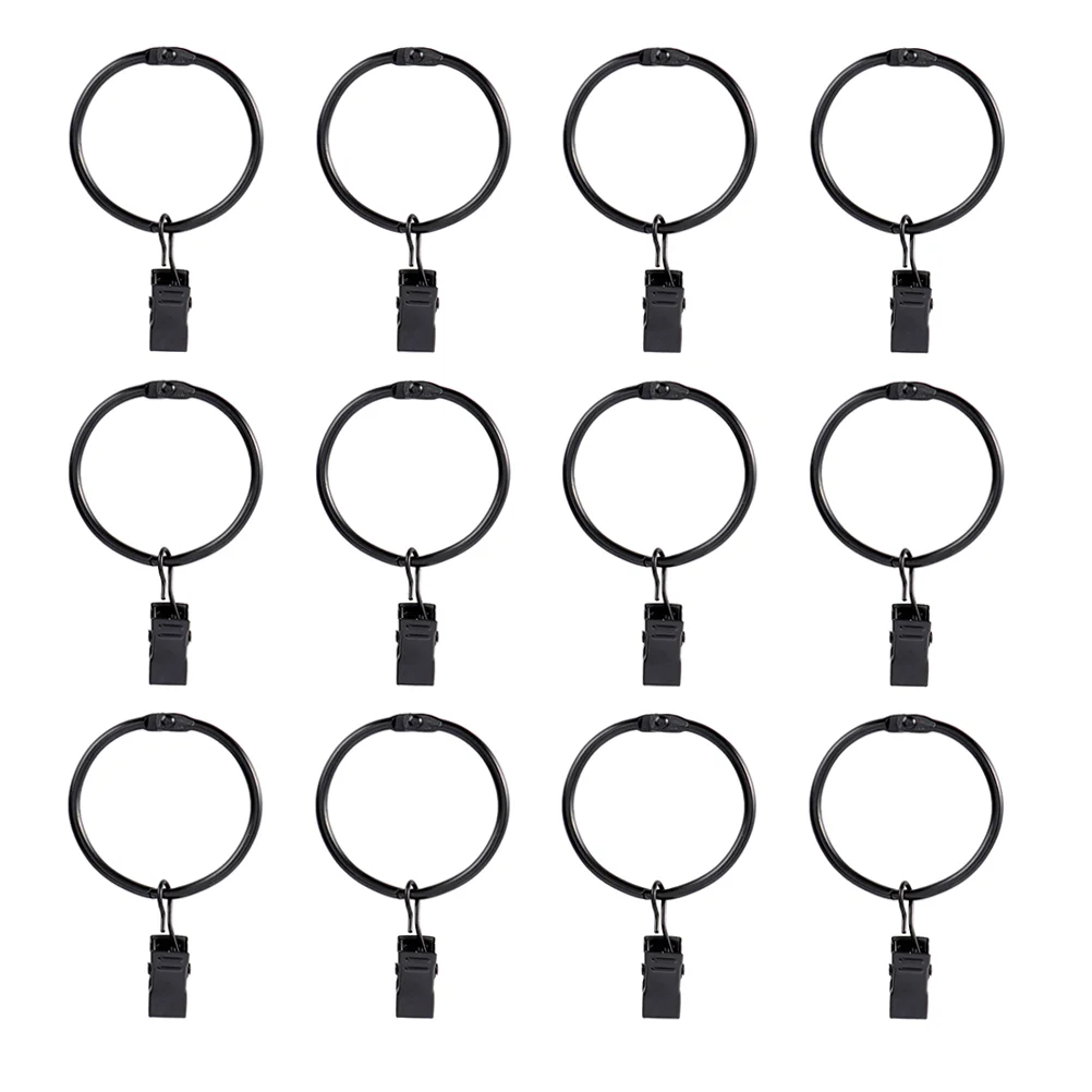 

Curtain Rings Clips Hangers Ring Drapery Decorative Clip Hanger Rustproof Vintage Eyelets Metal Bow Steel Stainless Rods Eyelet