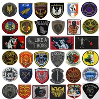 police swat team badge patch military tactical hook embroidery patches for caps clothes bags france spain russia germany italy