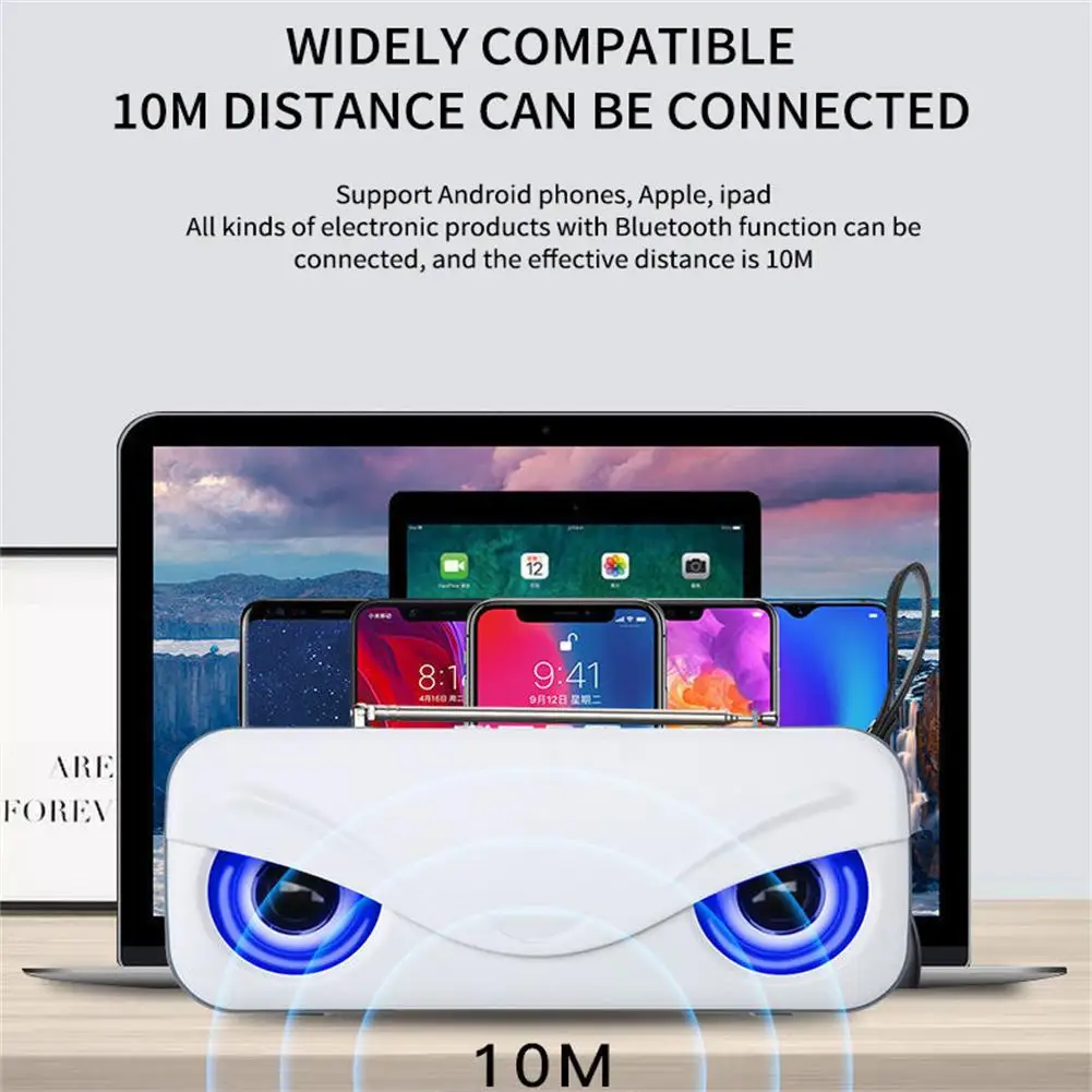 

Radio Speaker Wireless FM With Long Playback Time 5Wx2 Stereo Speaker Supporting Micro TF Card For Outdoors Travel Wholesale