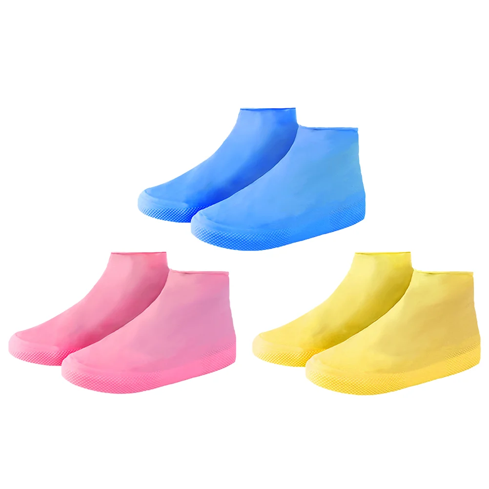 

Shoe Cover Covers Waterproof Rain Shoes Overshoes Protectors Silicone Boot Anti Rubber Reusable Sock Cycling Case Skid Boots
