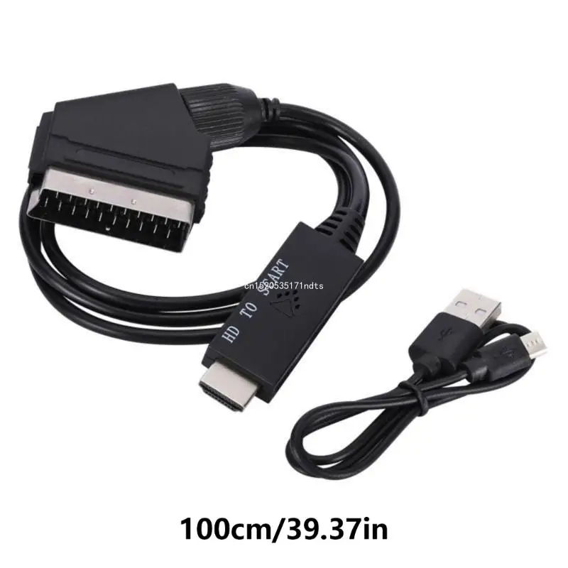 Конвертер 1080p HDTV в Scart выходной видеокабель адаптер малой мощности для Прямая