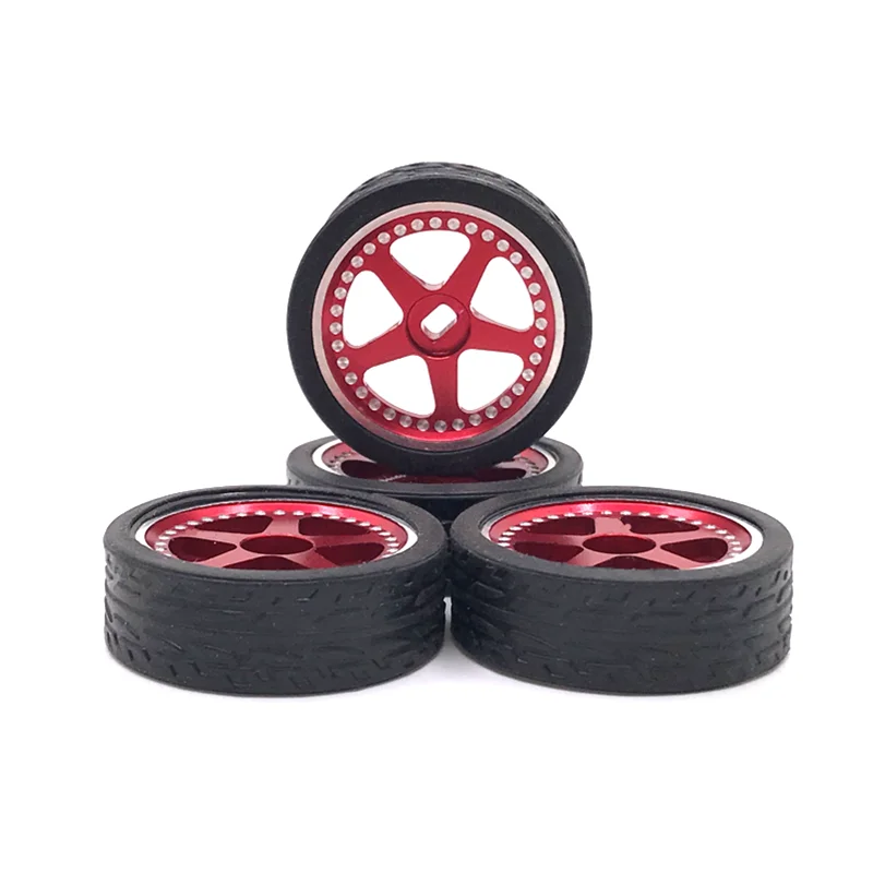 Металлические Гоночные Колесные шины для WLtoys, противомоскитная машина KYOSHO 1/28 RC, запчасти для автомобилей, ширина 11 мм, внешний диаметр 27 мм