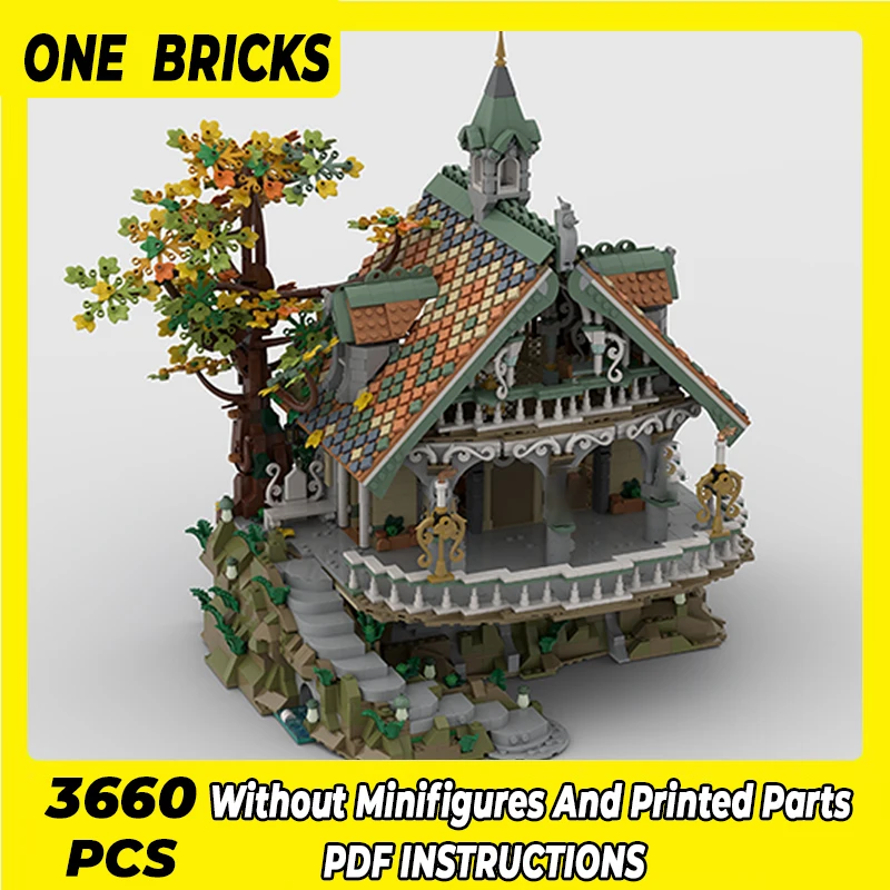 

Moc Building Blocks Ring King Model The Last House Technical Bricks DIY Assembly Construction Toys For Child Holiday Gifts