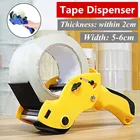 Ручная коробка, 2 цвета, офисный скотч, лента 6 см, быстрое пластиковое уплотнение, удобный диспенсер липких лент