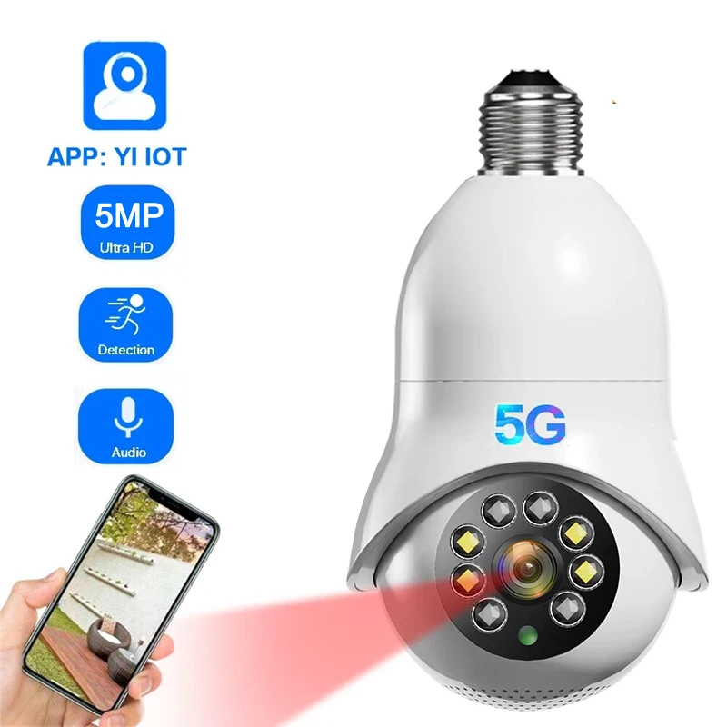 HONTUSEC YI IOT 5G 5MP Panoramic Camera Motion Detection Aut