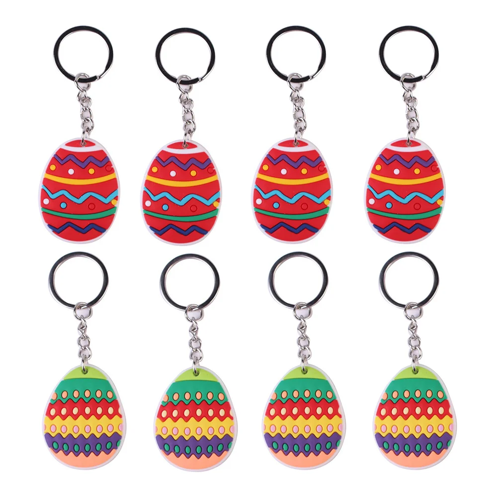 

Easter Decorations 2024 Kids Happy Easter Party Favors Keychain Cute Easter Eggs Rubber Key Ring Basket Stuffer Filler Supplies