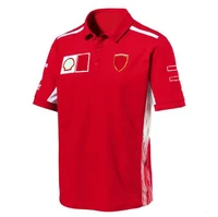 new f1 racing polo suit 2022 summer f1 team lapel t shirt with the same custom