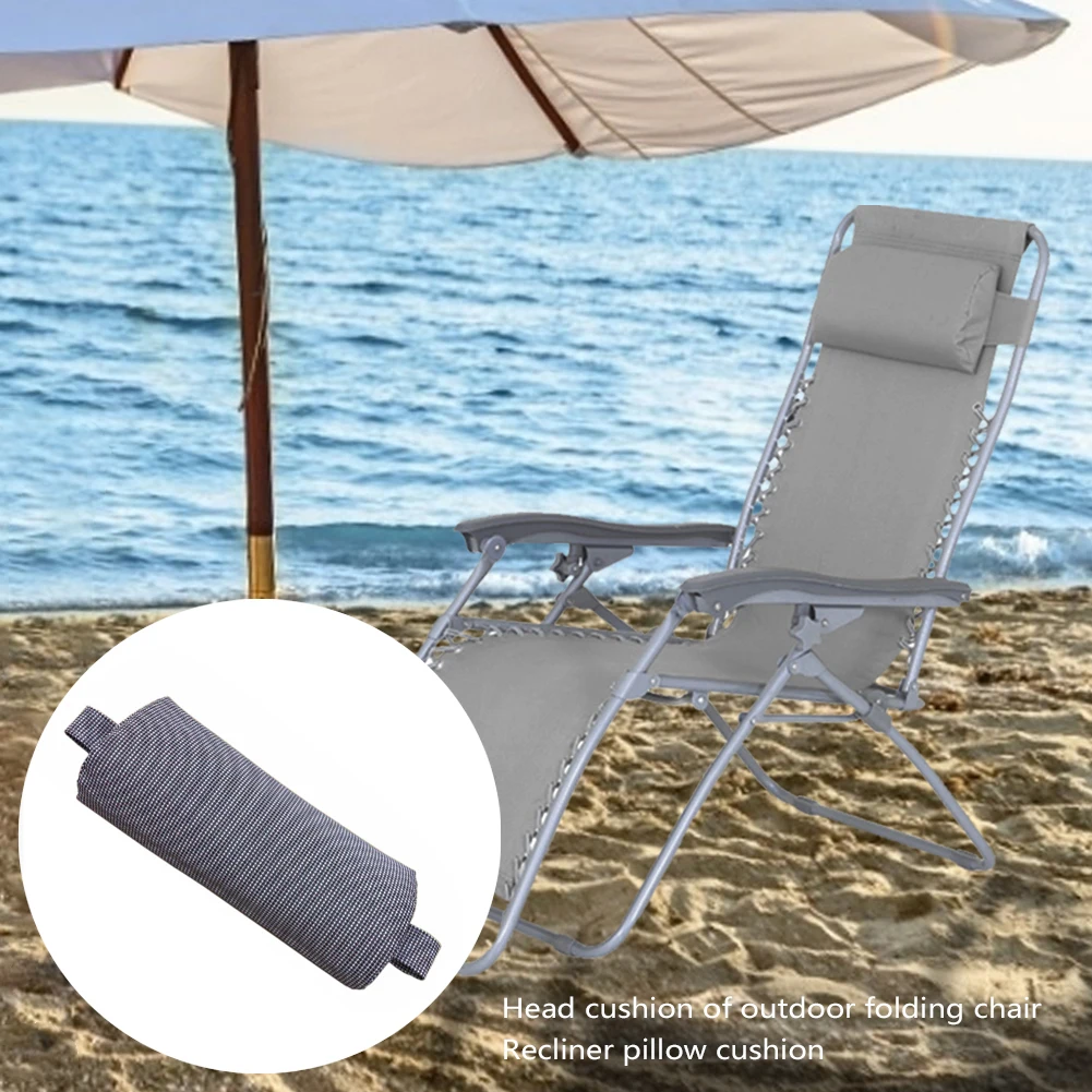 

Head Cushion Height Adjustable Fabric Comfortable Removable Washable Recliner For Outdoor Home Folding Chairs