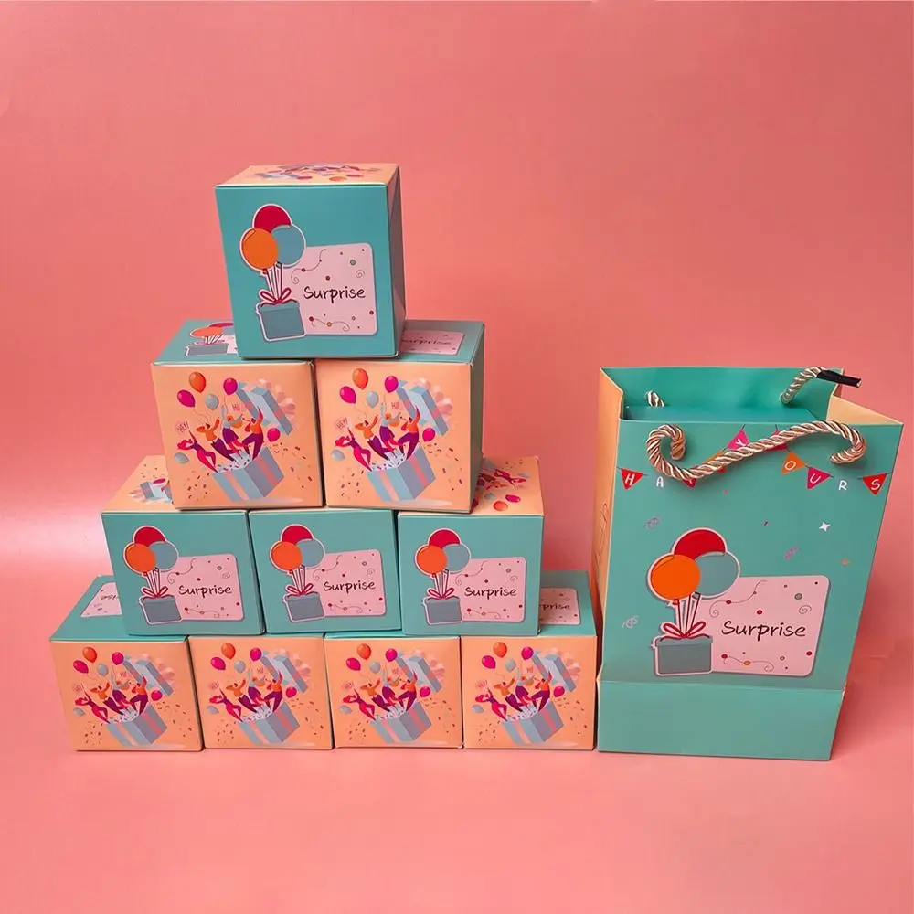 

Anniversary Surprise Gift Box BEST WISHES FOR YOU Cards Pop-Up Explosion Gift Box HIPPY BIRTHDAY Party Decorations