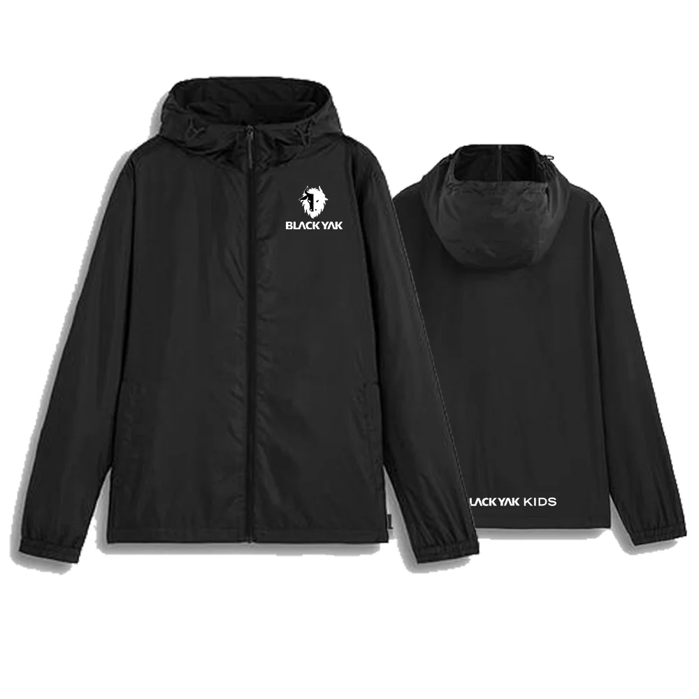 

2023 Men's Brand Sports Jacket Top with Hat Thin Spring and Autumn Polyester Fiber Comfortable Casual Wear