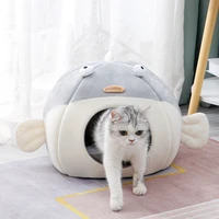 soft pet bed for cat cave products for pets perch camas para gatos sleep cozy house cats tent accessories niche chat katzenbett