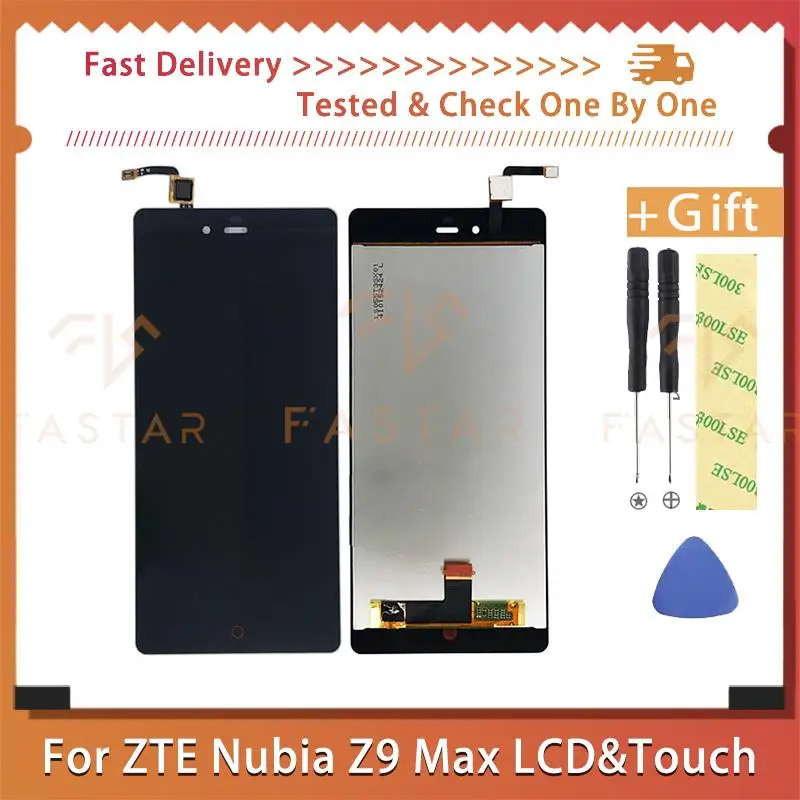 

5.5" For ZTE NUBIA Z9 MAX NX510J LCD Display Touch Screen Digitizer Assembly Replacement z9max nx510j lcd