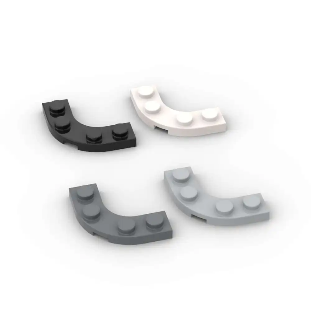 Конструктор MOC круглый 68568 дюйма 3x3 с 2x2 изогнутыми вырезами 10 шт.