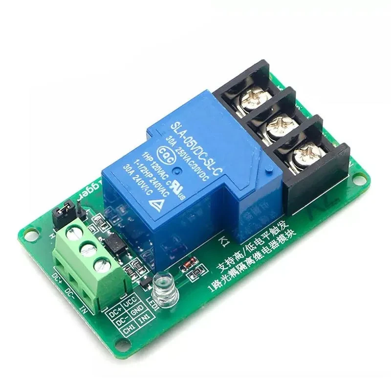 1-канальный 30 А с изоляцией оптопары поддерживает релейный модуль триггерного