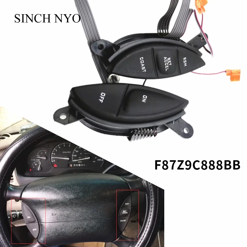 Переключатель круиз-контроля на руль F87Z9C888BB для Ford F150 Explorer F-150 Ranger SW5928