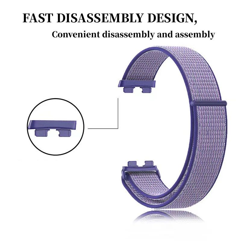 Nylon Loop Band for Huawei Band 8 Strap Smart Watch Accessories Sport Breathable Replacement Wristband for Huawei Band8 Bracelet