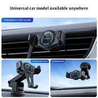 car wireless phone charger holder 15w t3 fast charging touch sensitive electric stand mini air outlet navigation mount bracket