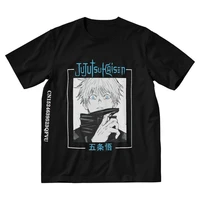 anime satoru gojo t shirt men graphic tshirts emo clothes cotton manga jujutsu kaisen tshirt hentai gothic animes