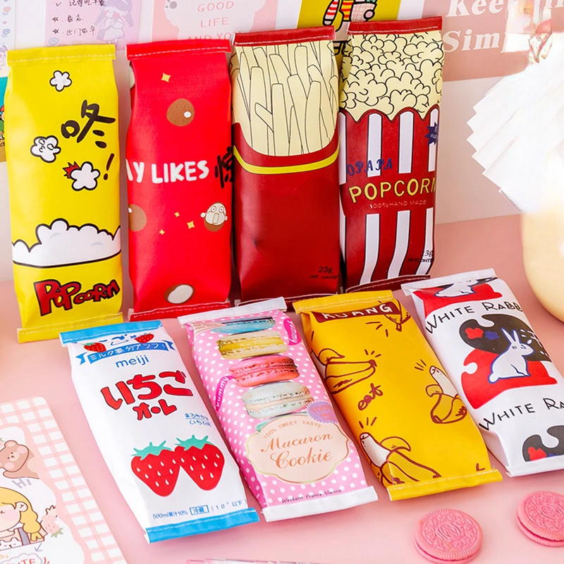 

New Creative Simulation Snack Pencil Case School Pencil Bag Cute Pen Case Boy Student Pen Bag Kid Stationery Bag Fun Storage Bag