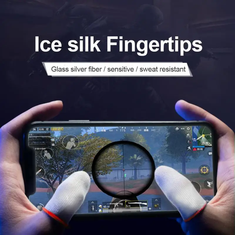

Mobile Phone Gaming Sweat-Proof Finger Cover Fingertip Gloves Game Non-slip Touch Screen Thumb Fingertip Sleeves