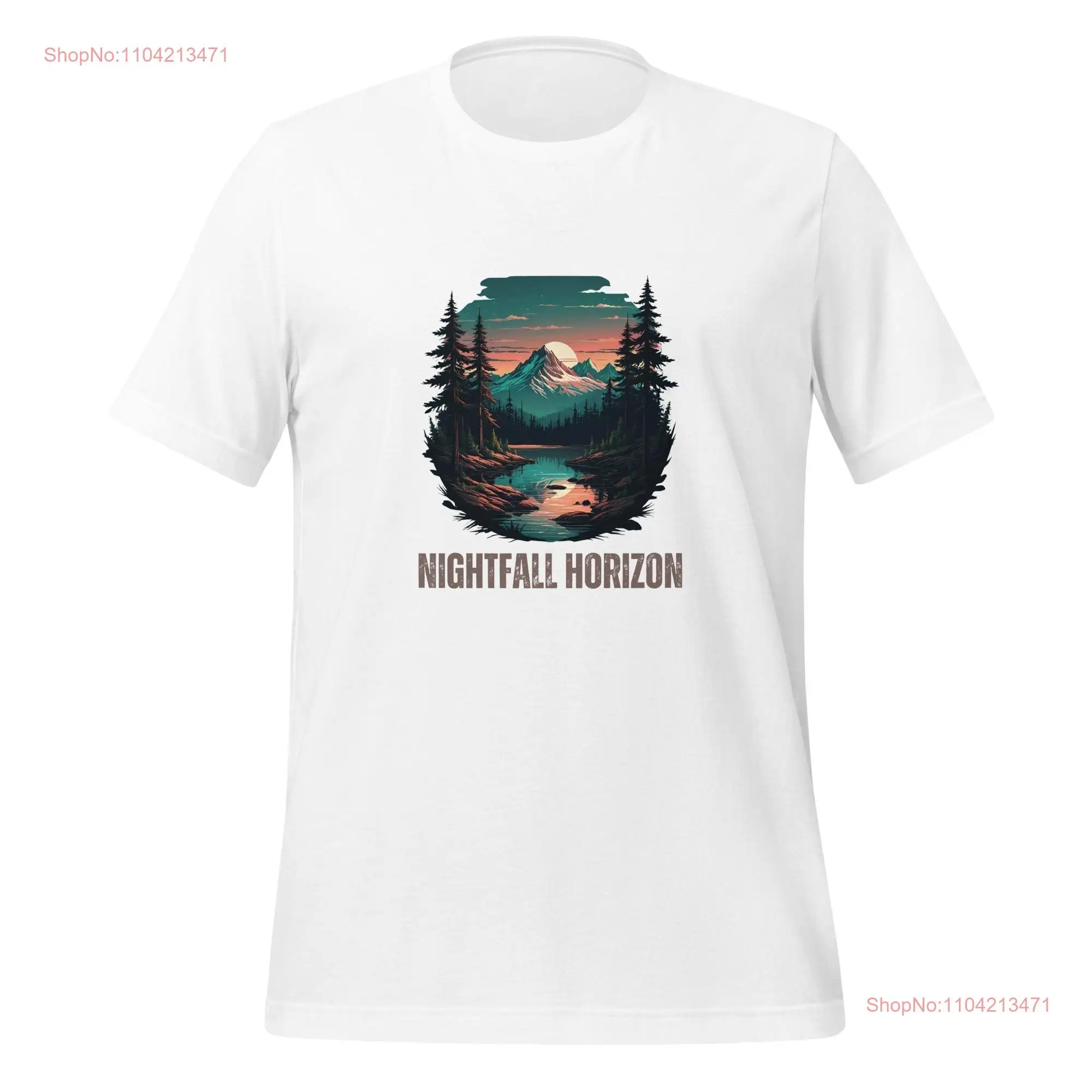 Футболка Embrace the Nightfall Horizon Sunset подарок для кемпинга и друзей любителей лагеря с