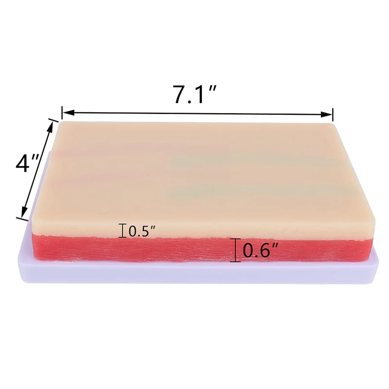 

Injection Training Pad Model, Silicone Human Skin Suture Training Model, Injection Practice Pad