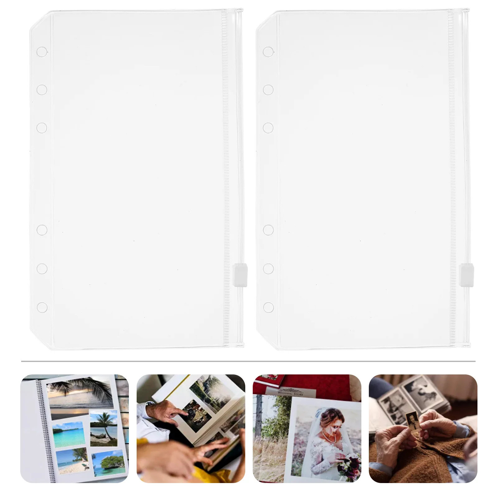 

12 Pcs Loose Leaf Pocket Budget Book Supply Insert Loose Leaf Business Card Accessory Reusable
