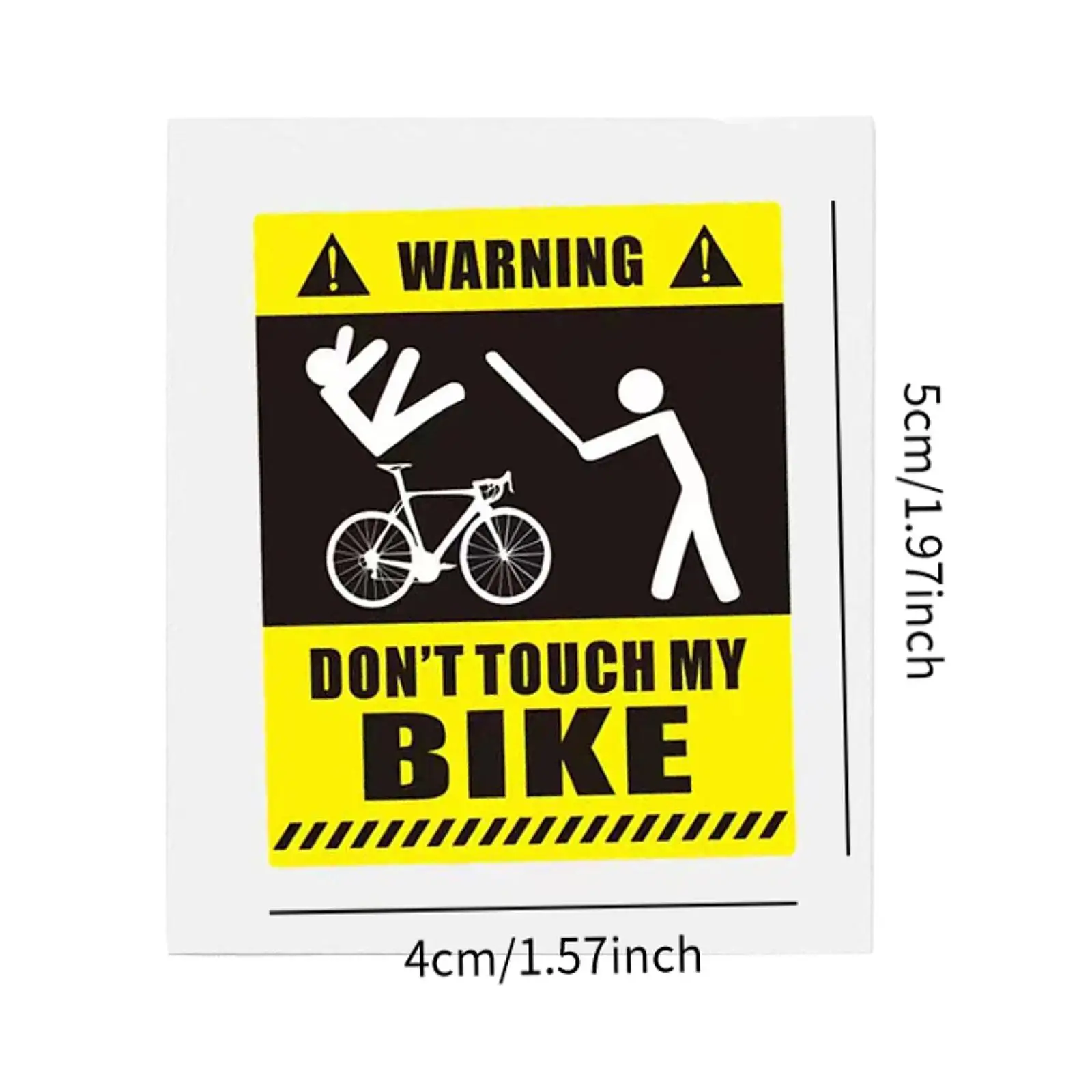 Наклейка на велосипед Dont Touch My Bike Protect Забавная 3D водонепроницаемая наклейка