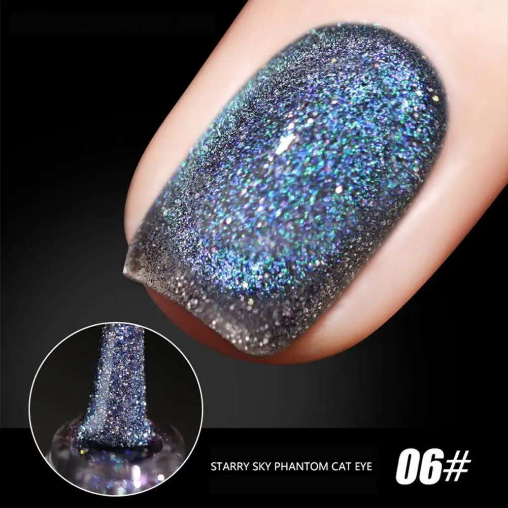 

Универсальный Блестящий светоотражающий лак для ногтей, без запаха