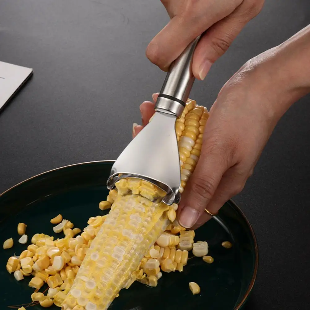 

Useful Corn Shaver Effortless Long Service Life Salad Making Corn Thresher Corn Stripper Corn Peeler