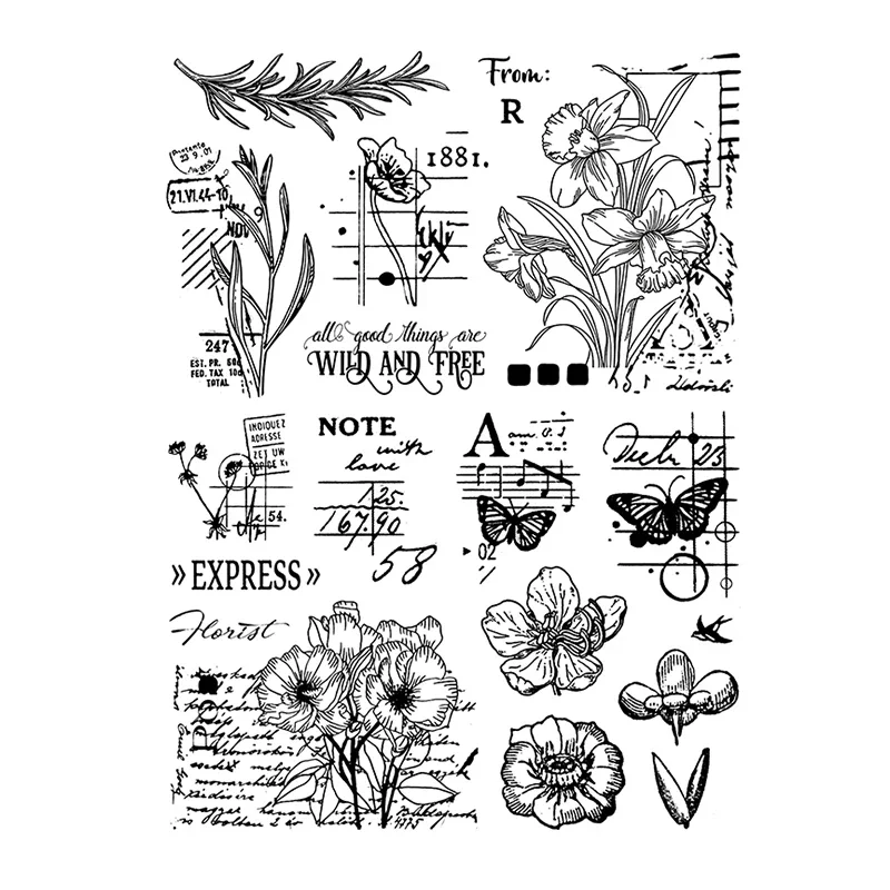 ze przezroczyste silikonowe stemple do albumu na zdjęcia DIY pocztówka Scrapbooking narzędzia rysowania dla hobbystów i ar...