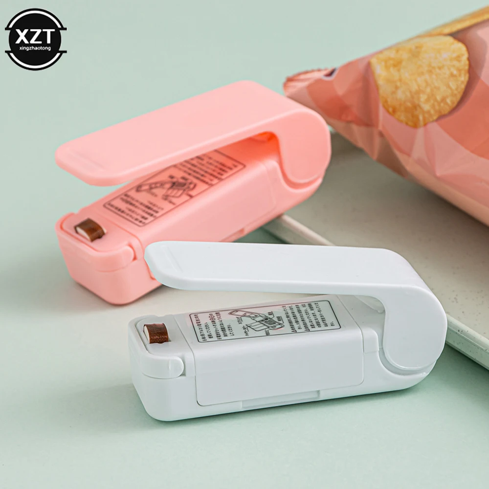 

Mini Heat Sealer Plastic Package Storage Bag Clip Mini Sealing Machine Handy Sticker Seal for Food Snack Kitchen Special Gadgets