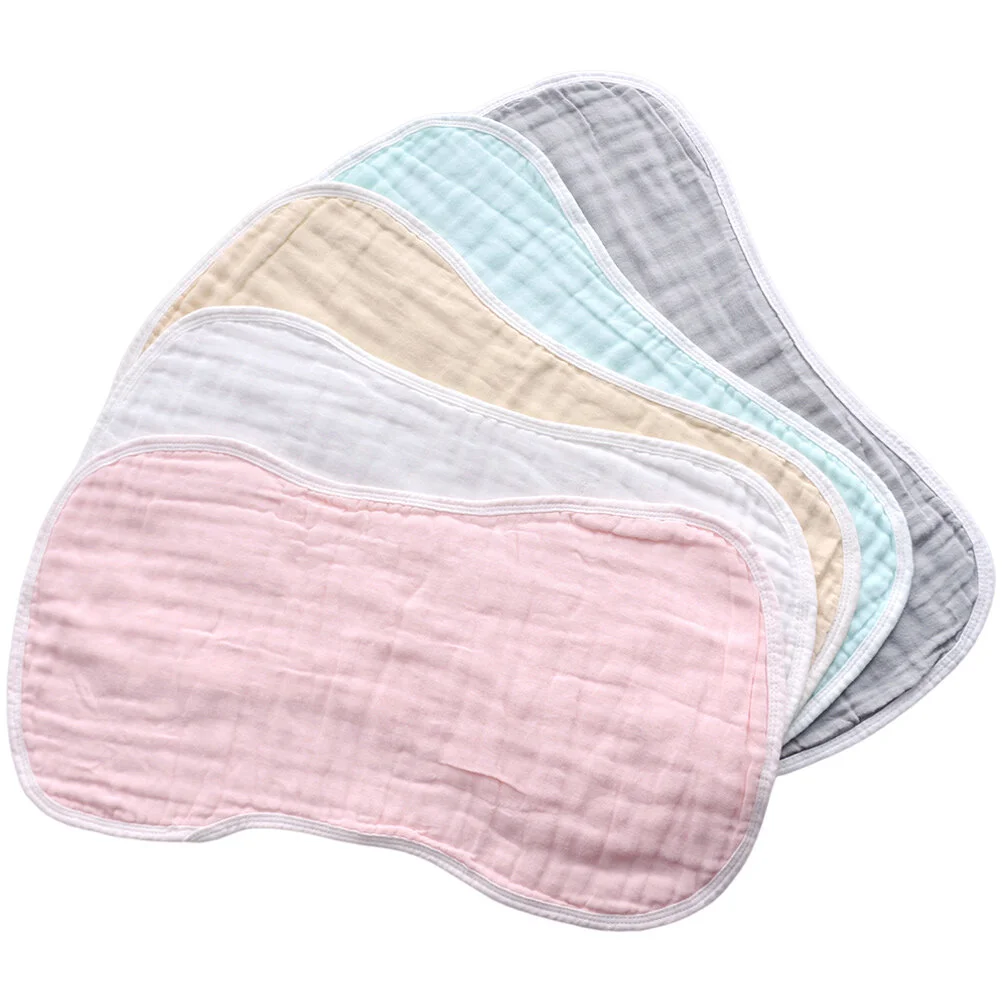 

5 Pcs Cotton Bath Towels Infant Burp Cloth Girl Cloths Baby Saliva Hiccup Pad Burping Blankets Newborn