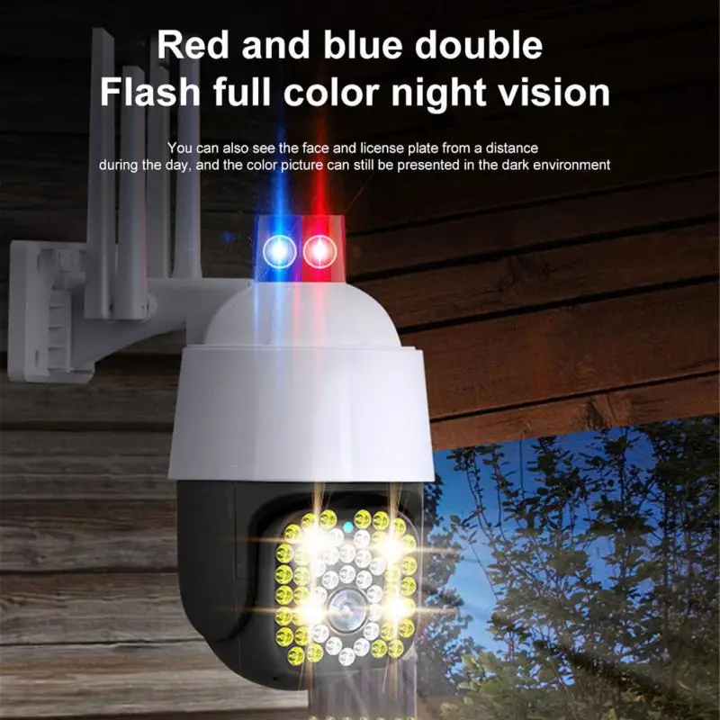 

New 8MP 4K Speed Wireless WIFI Camera Outdoor Camera 5x Digital Zoom PTZ IP Camera 5MP Audio CCTV Surveillance Camera Secuirty