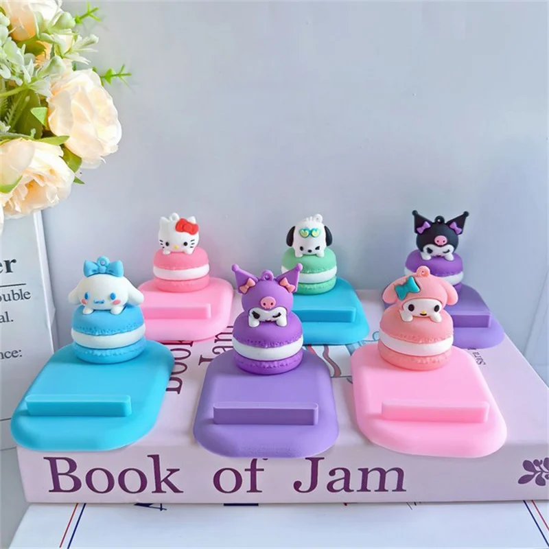 Cinnamoroll аниме Kawaii Sanrio Ins фигурка ленивый настольный подставка для мобильного