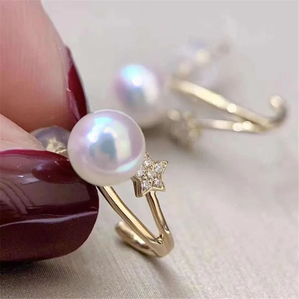 

S925 Sterling Silver Pearl Beads Stud Earrings Setting Base Diy Jewelry Making Findings&Components