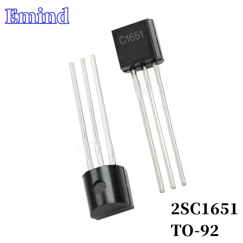 

100Pcs 2SC1651 C1651 DIP Transistor TO-92 Type NPN Bipolar Amplifier Transistor 32V/500mA