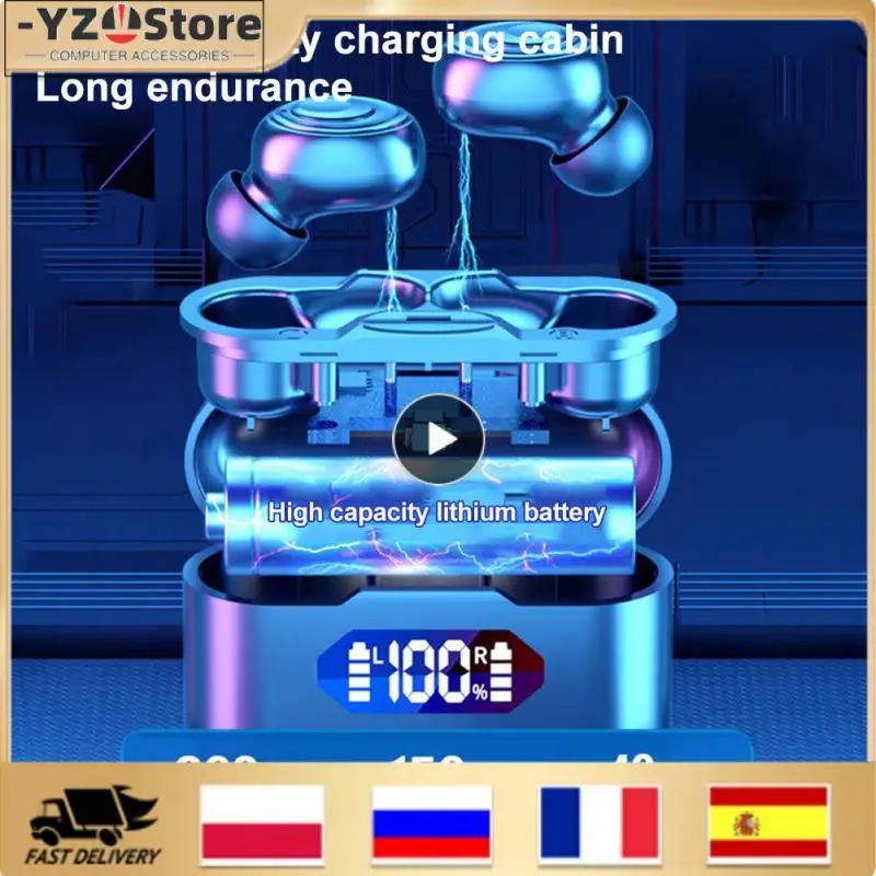 

Voice Control Sport Earbuds Fingerprint Touch Wireless Headset Waterproof Voice Call Tws Headphones For Android Ios