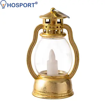 Retro Electronic Candle Light Smokeless Flameless LED Electronic Oil Lamp Mini Portable Hanging Lantern for Birthday Decorations 4