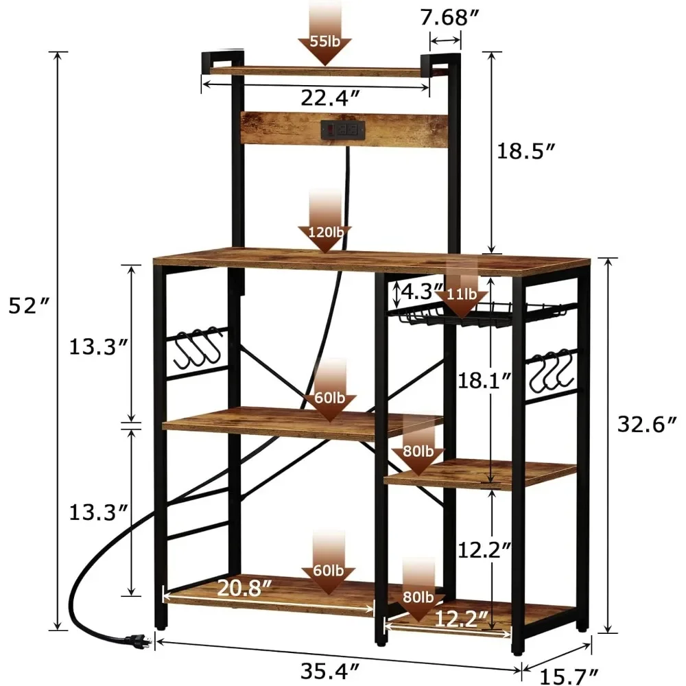 Фоторозетка стойка для микроволновой печи кофейник с проволочной корзиной