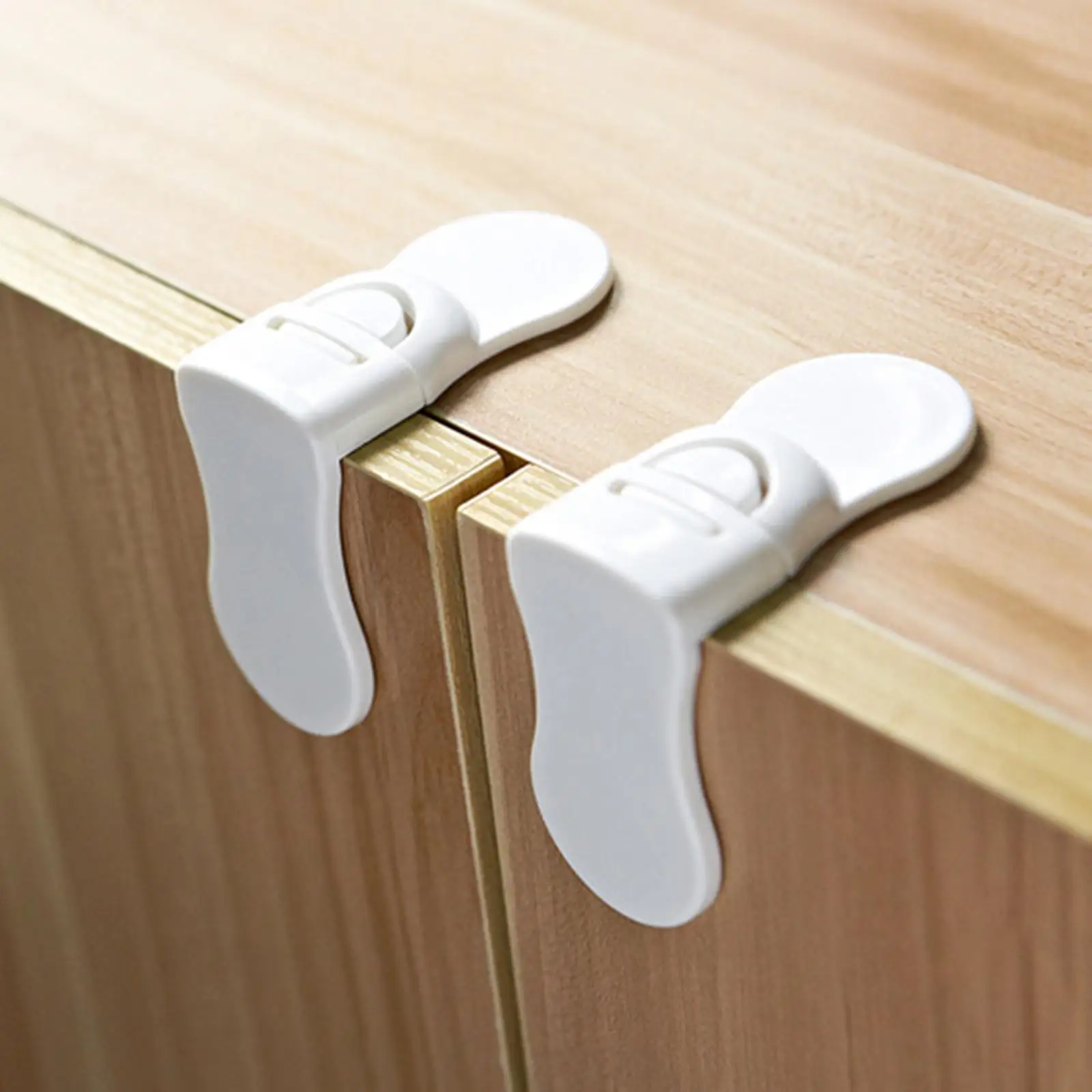 2 Pieces Houshold Baby Proofing Cabinet Locks for Home Drawers Fridges