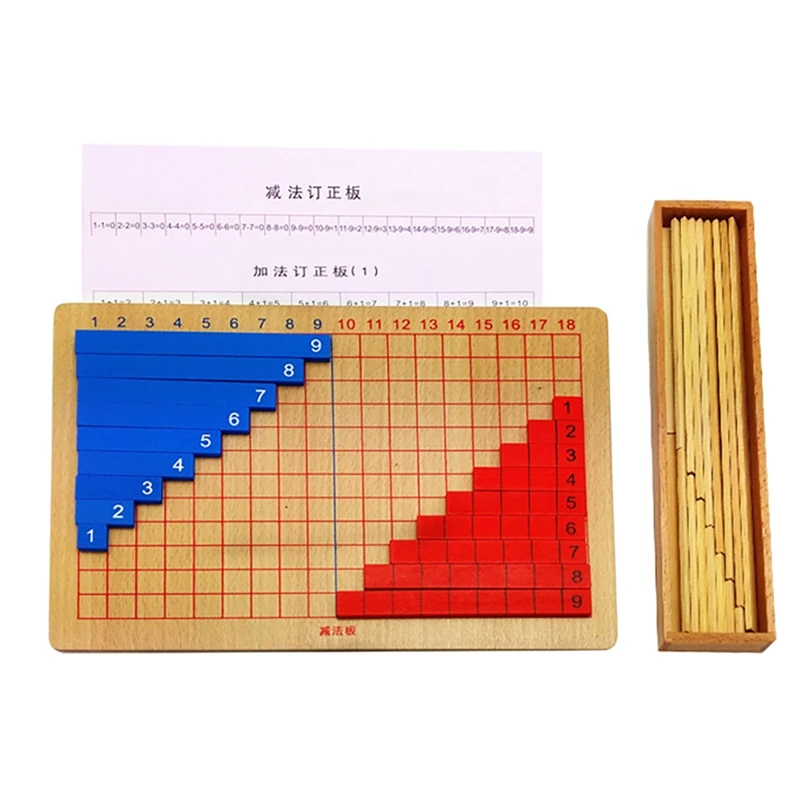 

Addition and Subtraction Board Math Toys Material for Toddlers Kids,Addition & Subtraction Board