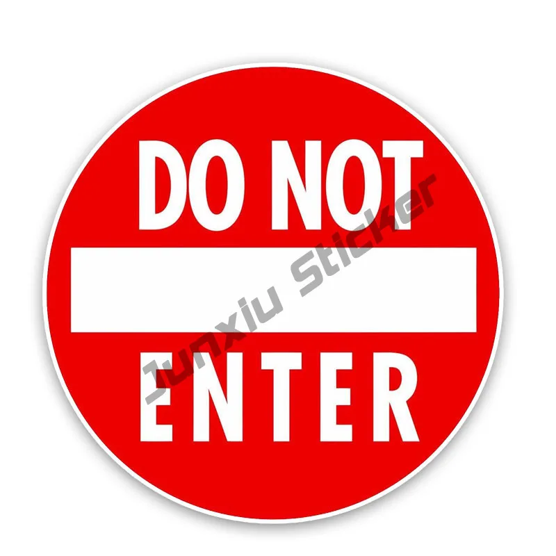 

Do Not Enter Car Stickers Funny Decals Car Accessories for Rear Windshield Window Trunk Bumper Glue Sticker KK15cm