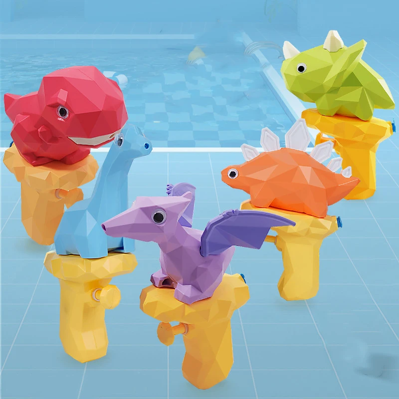 

Kids Squirt Gun Summer 3D Dinosaur Water Gun Cute Cartoon Pterosaur Press Water Spray Small Pistol Outdoor Beach Garden Toy